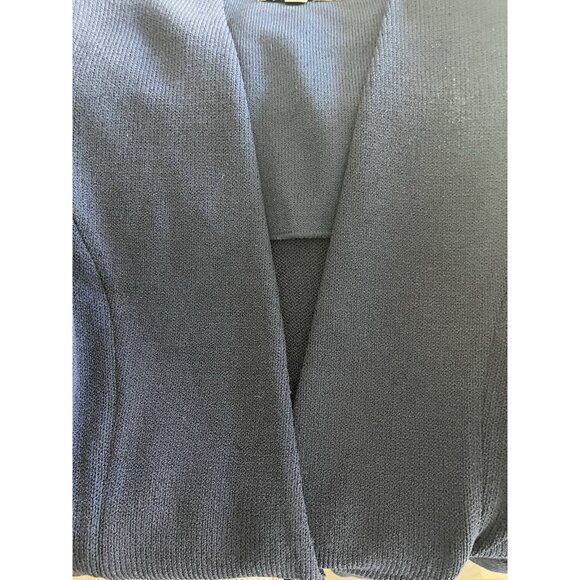 St. John Evening Marie Gray size 8 blue jacket white embroidery & crystals - Picture 10 of 11